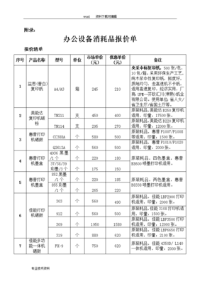 辦公設(shè)備及消耗品維護解決方案報告書